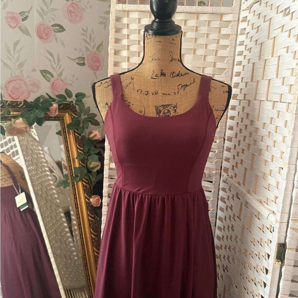 HALARA Burgundy Midi Dress - Picture 7 of 11